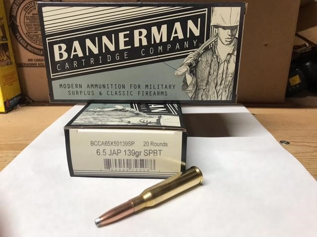 Bannerman 6.5 Jap 139gr SP BT 100 Rounds 6.5x50-img-0