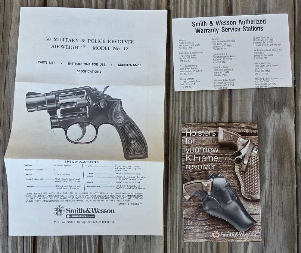 Collectors Grade Smith & Wesson 12-3 Airweight 38 Special 2" In Box-img-26