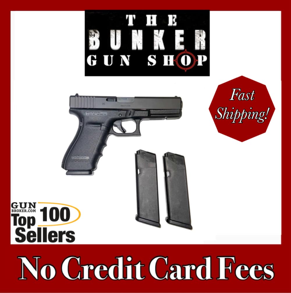 USED! GLOCK MODEL 20 GEN 4 SEMI AUTO PISTOL 10MM 3 MAGS $.01 PENNY-img-0