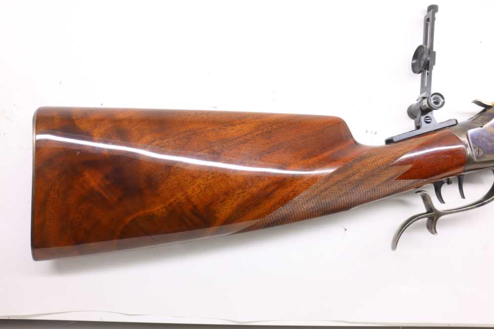 Uberti Winchester 1885 High Wall 40-65 34" Octagon peep sights #26080144-img-2