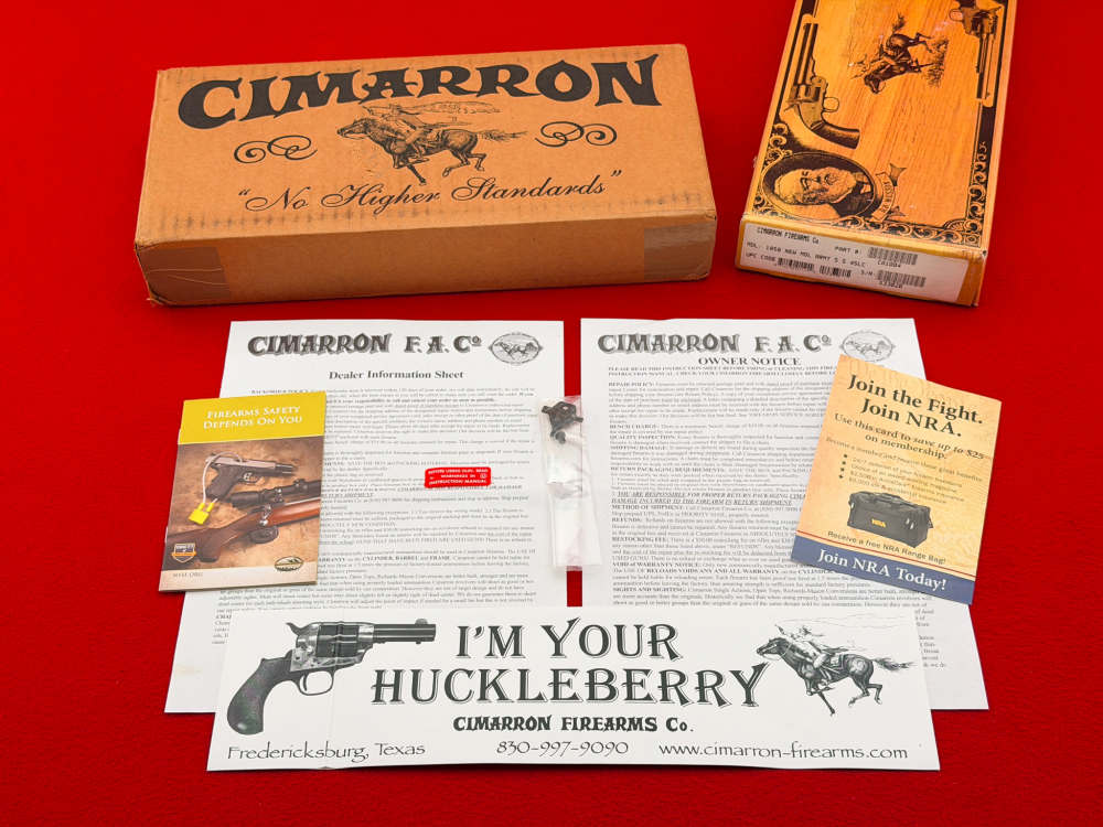 Cimarron 1858 New Model Army 5.5" Blued .45 Colt Revolver w/ Box-img-27