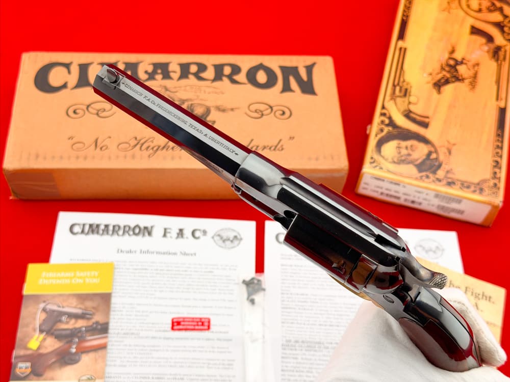 Cimarron 1858 New Model Army 5.5" Blued .45 Colt Revolver w/ Box-img-13