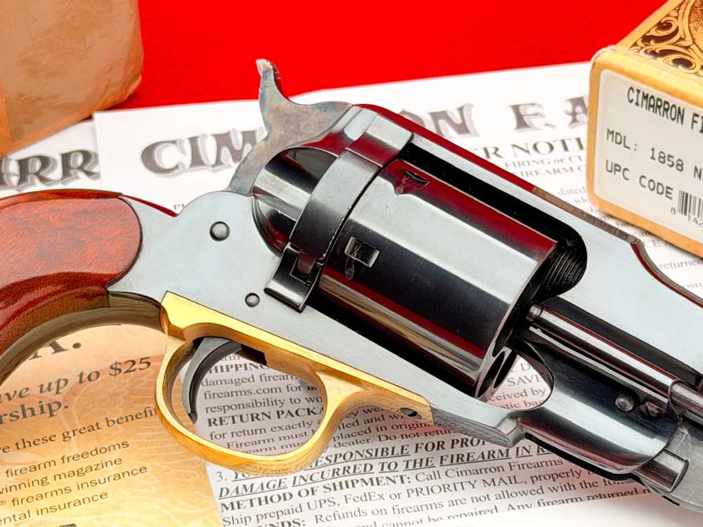 Cimarron 1858 New Model Army 5.5" Blued .45 Colt Revolver w/ Box-img-11