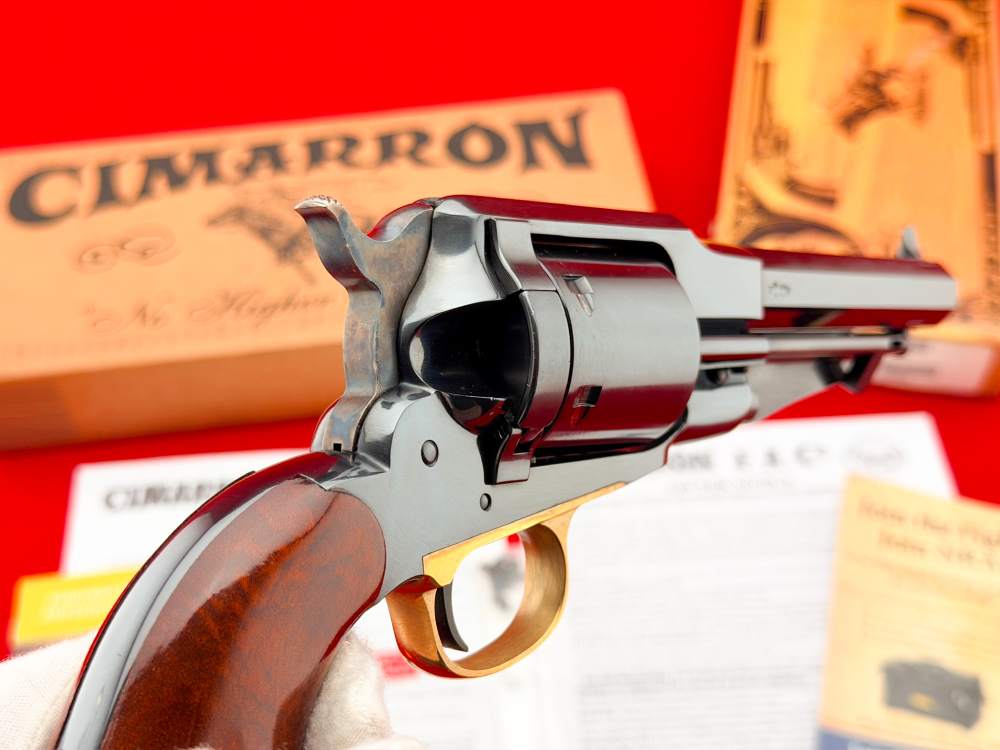 Cimarron 1858 New Model Army 5.5" Blued .45 Colt Revolver w/ Box-img-17