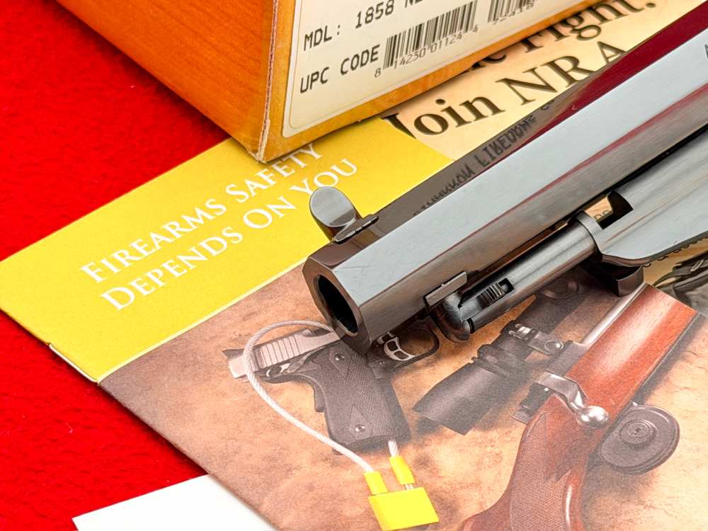 Cimarron 1858 New Model Army 5.5" Blued .45 Colt Revolver w/ Box-img-4