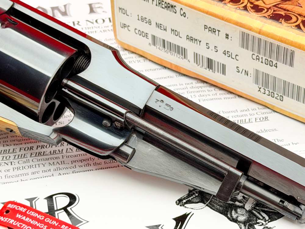 Cimarron 1858 New Model Army 5.5" Blued .45 Colt Revolver w/ Box-img-10