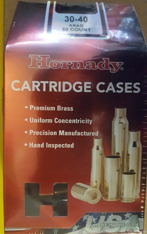 30-40 KRAG Unprimed NEW Hornady brass-img-0