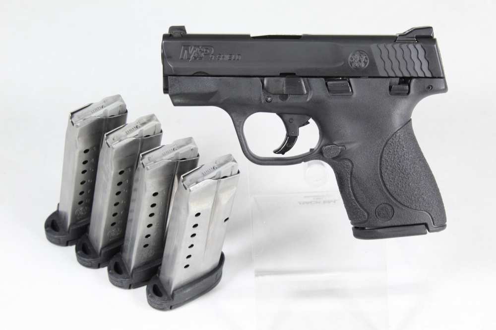 Smith and Wesson M&P 9 Shield 9mm Compact Everyday Carry Pistol Matte Black-img-0