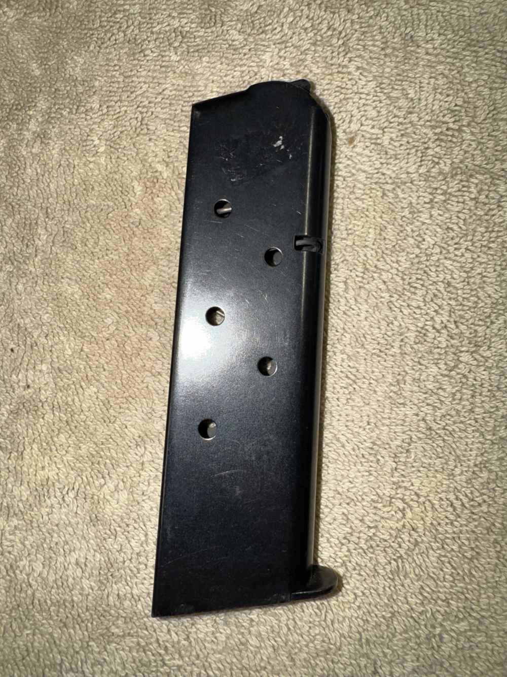 Check-Mate 1911 45ACP 7 Round Magazine Blued Patented Anti Tilt Follower-img-1