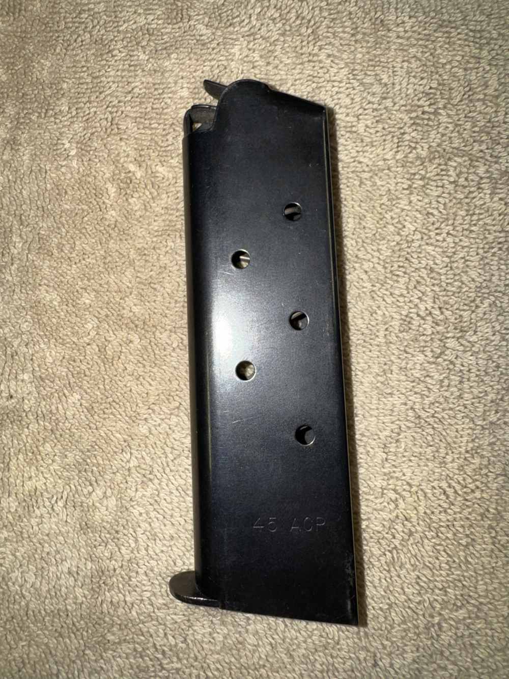 Check-Mate 1911 45ACP 7 Round Magazine Blued Patented Anti Tilt Follower-img-0