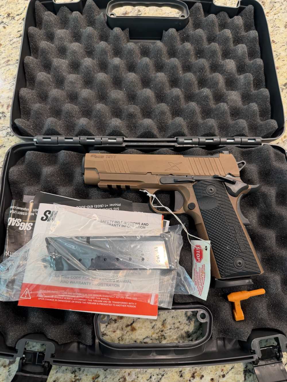 SIG Sauer 1911 XCarry .45 ACP 4.2" Coyote Optics Ready Night Sights-img-7