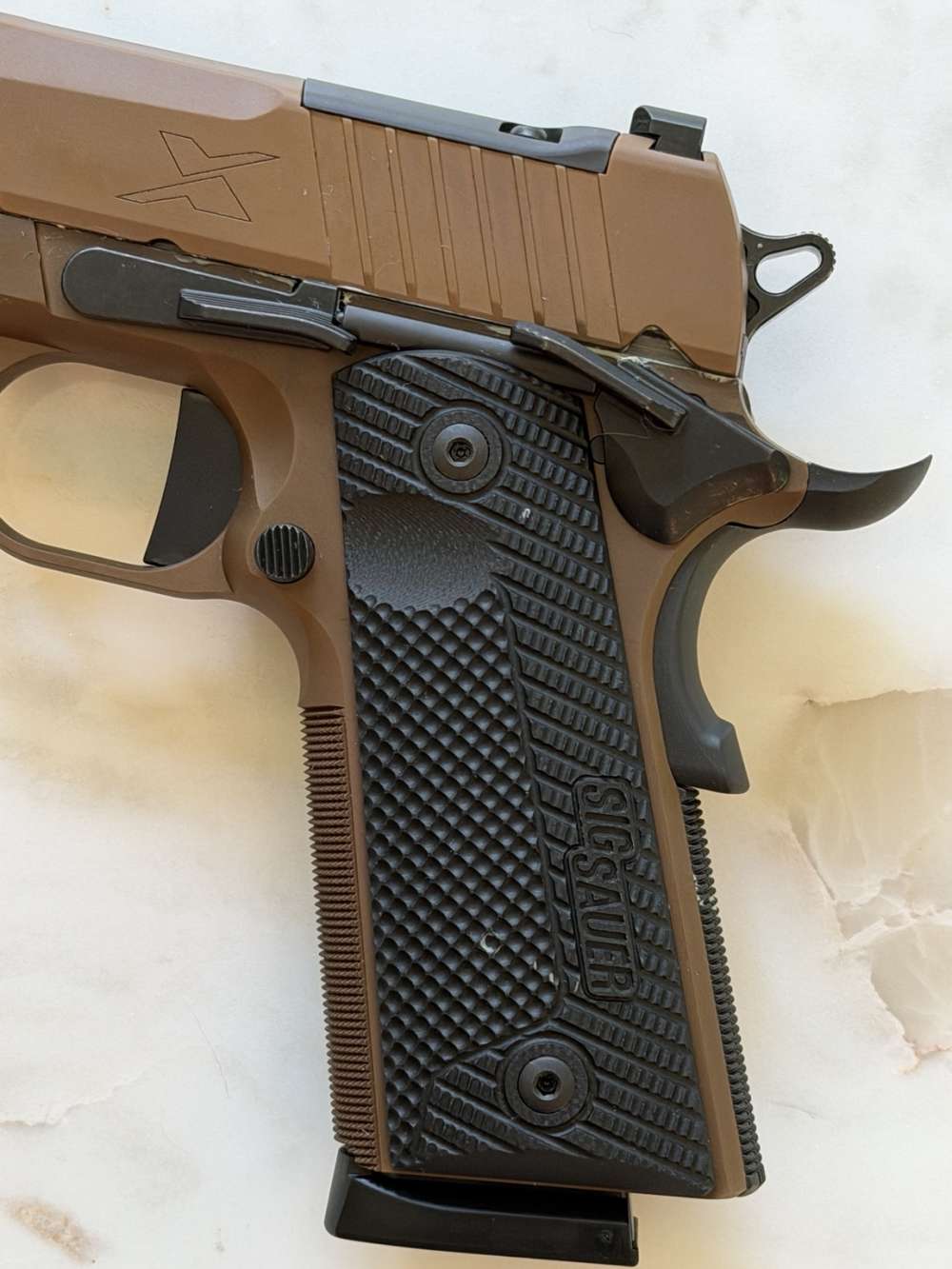 SIG Sauer 1911 XCarry .45 ACP 4.2" Coyote Optics Ready Night Sights-img-6