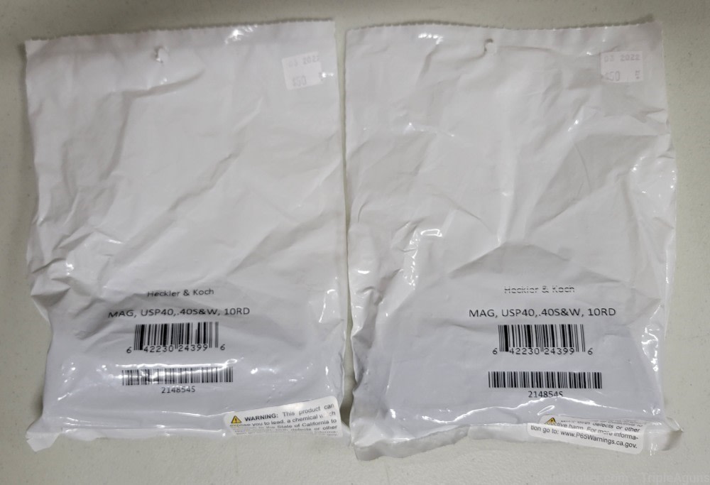 H&K Heckler & Koch USP 40 full size 40S&W 10rd factory magazines lot of  2-img-0