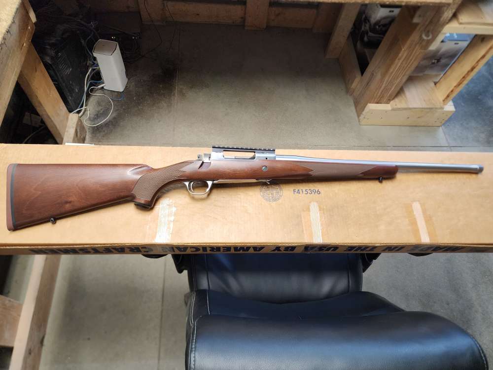 PICS! NEW RUGER HAWKEYE HUNTER 308 WINCHESTER 20 SS THREADED STAINLESS M 77-img-3
