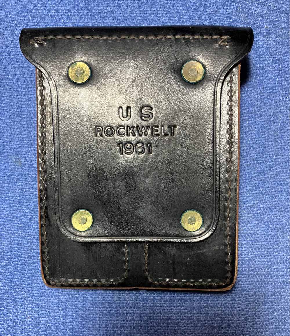 1911, 1911A1, Ammo pouch. NOS. USGI. 1961 dated. Leather -img-1