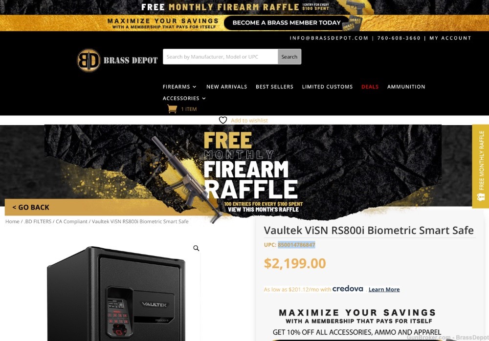 Vaultek ViSN RS800i Biometric Smart Gun riffle Safe-img-7