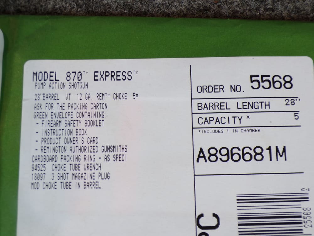 Remington 870 Express Magnum 12 GA 28" Vent Rib Camo Stock Nice-img-14