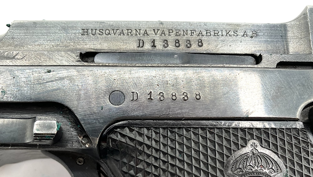 HUSQVARNA M40 Lahti 9mm (1946 Danish Police Contract) Swedish Matching No.-img-5