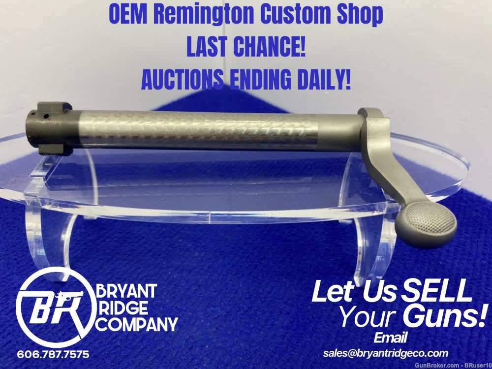 -CUSTOM SHOP- Remington Magnum Bolt *LH, LONG-ACTION, STAINLESS, JEWELED*-img-0