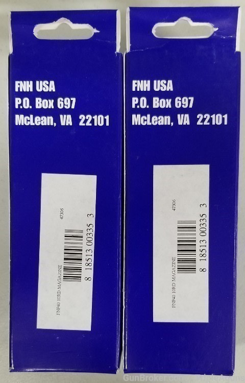 FN FNP40 .40s&W 10rd factory magazine 47306 lot of 2 NEW OLD STOCK-img-2