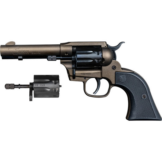 DB0500A071 DiamondBack Sidekick 22 WMR|22 LR 4.5" 9rd Midnight Bronze Cerak-img-0