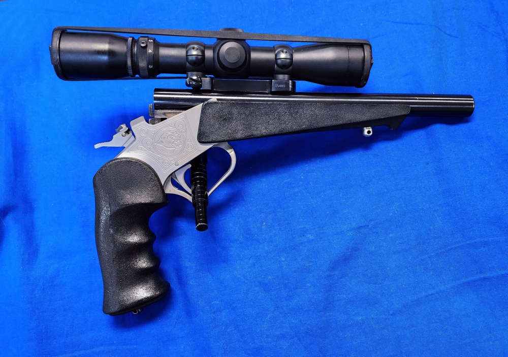THOMPSON/CENTER CONTENDER .22 K-HORNET 11" BULLBERRY, BURRIS SCOPE-img-0