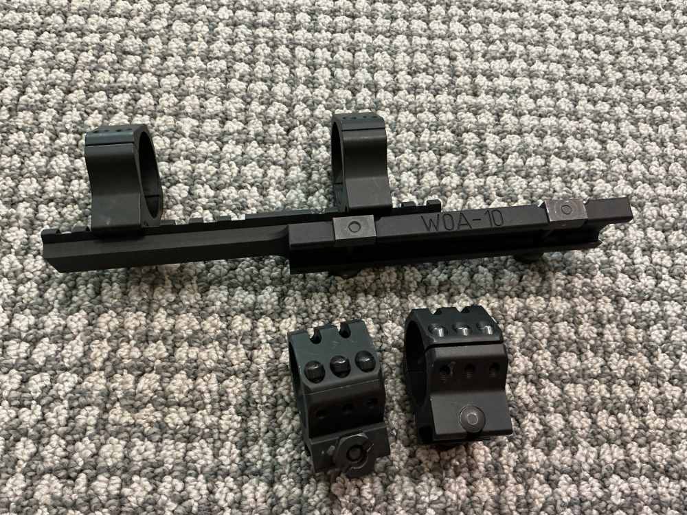 White Oak Armament 10 MOA Rail + Warne 34mm & Weaver 30mm Rings-img-0