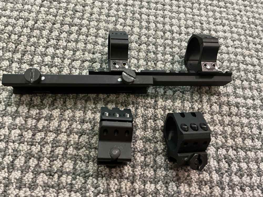 White Oak Armament 10 MOA Rail + Warne 34mm & Weaver 30mm Rings-img-1