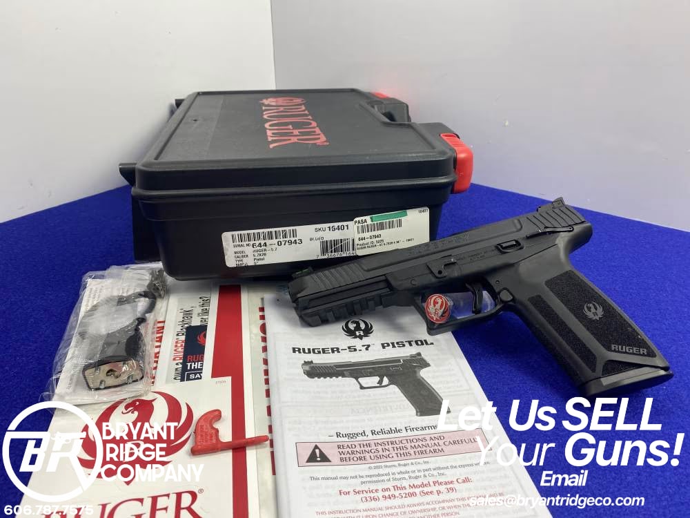 2025 Ruger-5.7 5.7x28 Black 4.94" *CONSECUTIVE SERIAL SET 2 of 2*-img-0