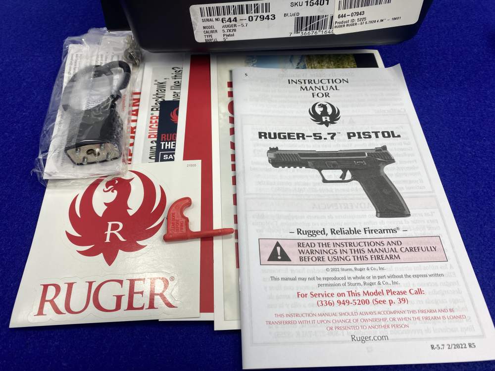 2025 Ruger-5.7 5.7x28 Black 4.94" *CONSECUTIVE SERIAL SET 2 of 2*-img-5