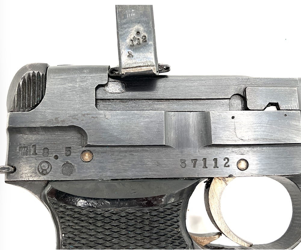 JAPANESE TANK CREW TYPE 94 NAMBU 8mm (1943) Holster & Serial Matching Mag -img-3