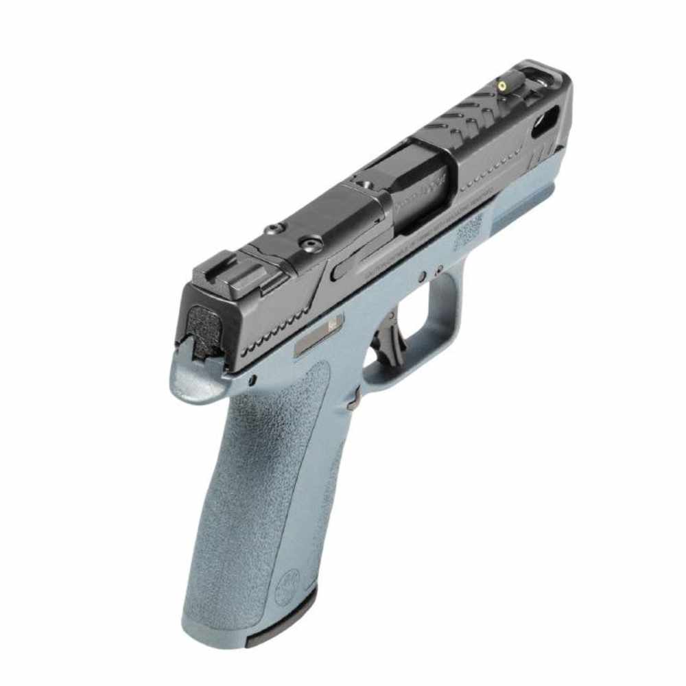 S&W PC Shield-X Carry Comp Blue Titanium Handgun 9mm Luger-img-1