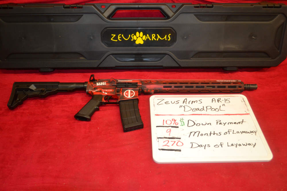Zeus Arms Ghost "Deadpool" AR15 5.56Nato 16"Barrel, Layaway Available.-img-0