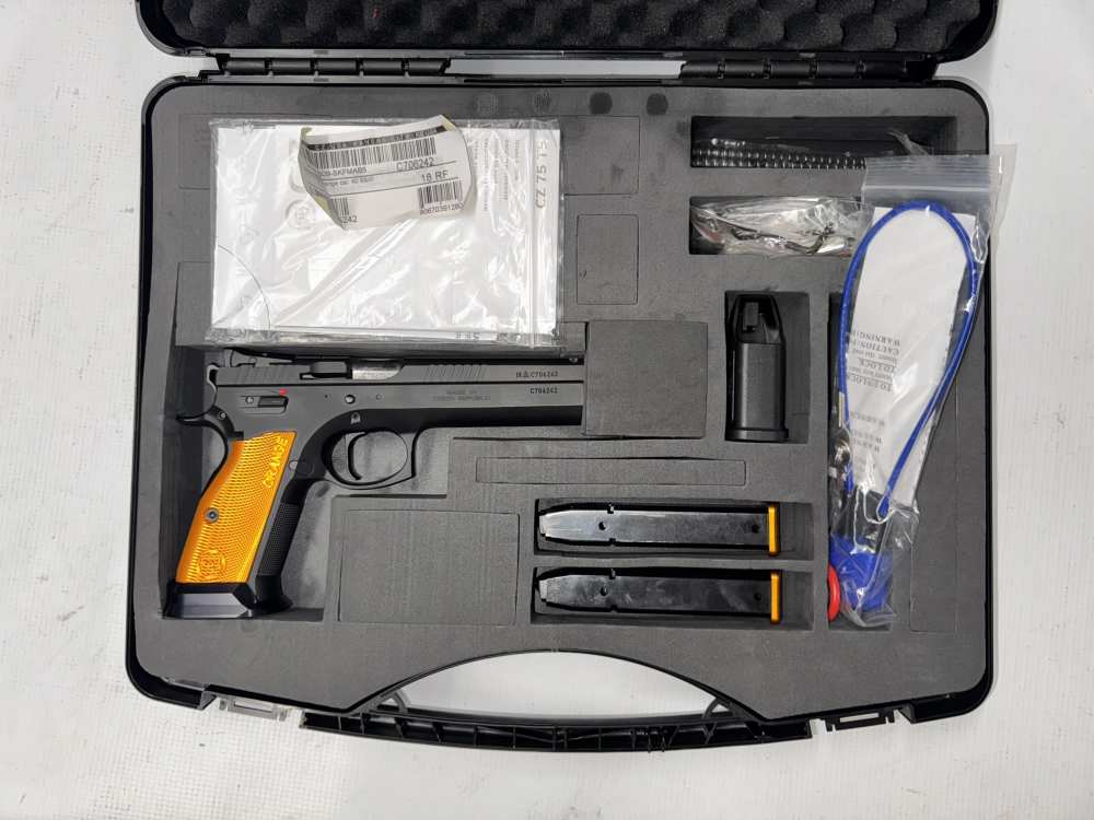 USED! CZ MODEL TACTICAL SPORT ORANGE 40 S&W W/ ORIG BOX 2 MAGS $.01 PENNY-img-3