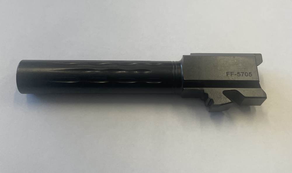 Faxon Firearms, Match, Flame Fluted, 1:10 Twist, 9MM, Fits Glock 19-img-2