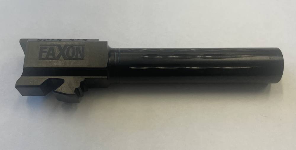 Faxon Firearms, Match, Flame Fluted, 1:10 Twist, 9MM, Fits Glock 19-img-1