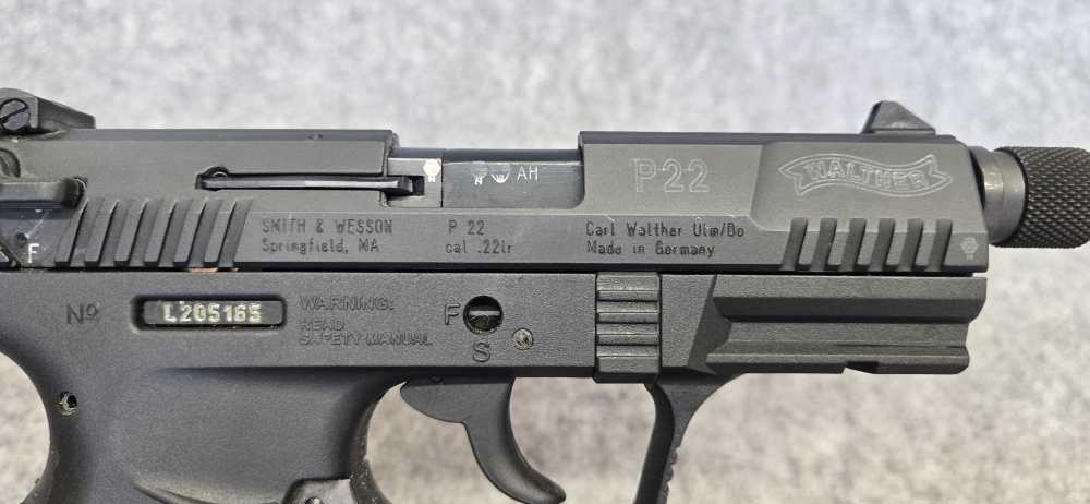 Walther P22 22 LR 4" Threaded Barrel Pistol | 2 mags, box, manual-img-16