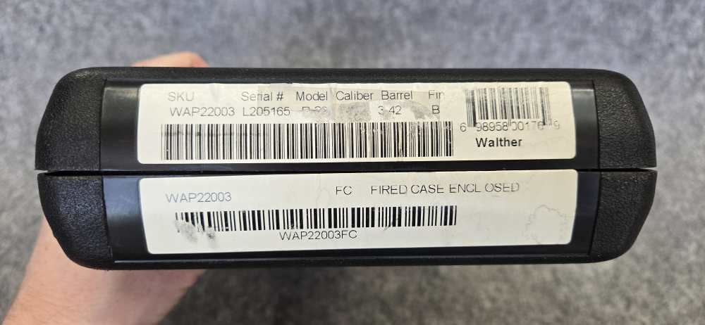 Walther P22 22 LR 4" Threaded Barrel Pistol | 2 mags, box, manual-img-2