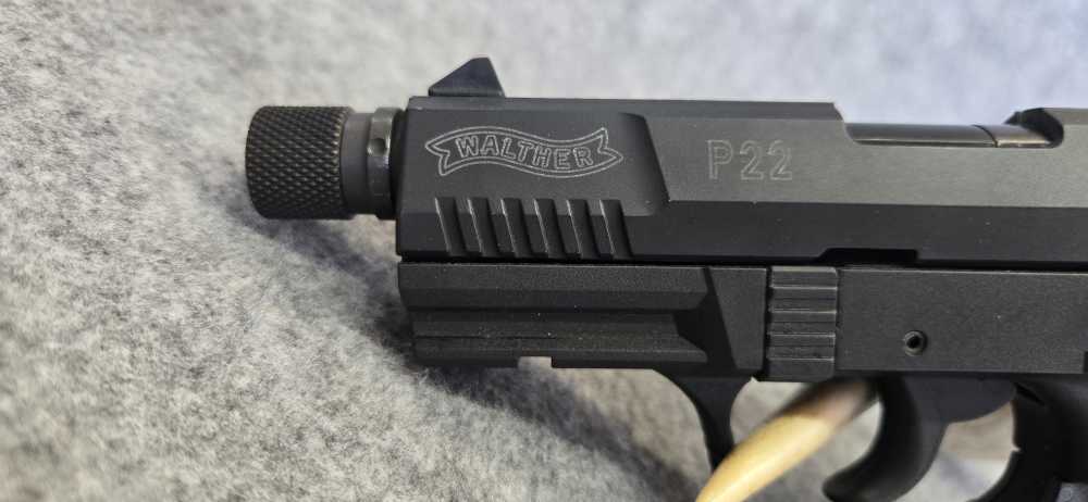 Walther P22 22 LR 4" Threaded Barrel Pistol | 2 mags, box, manual-img-7