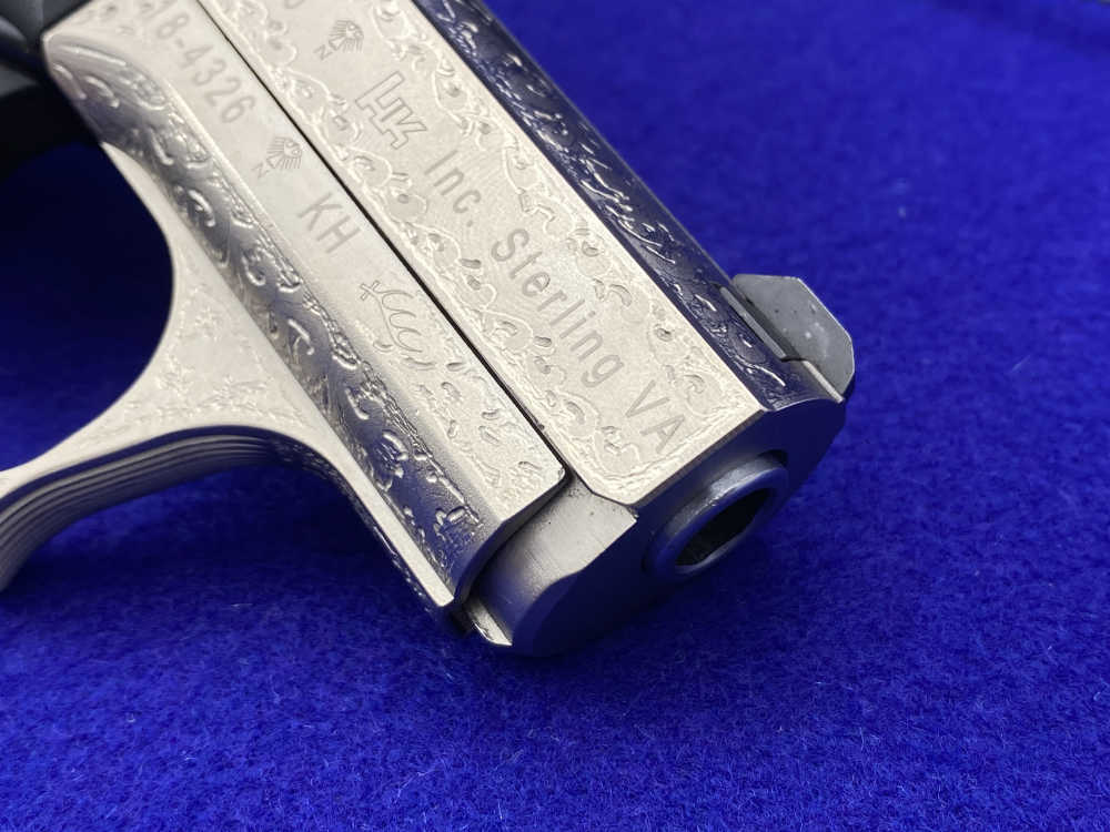 1997 Heckler & Koch HK P7K3 9k Nickel *MASTERFUL GERMAN OAK LEAF ENGRAVING*-img-23