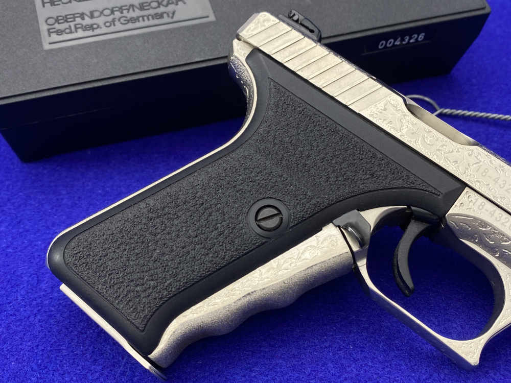 1997 Heckler & Koch HK P7K3 9k Nickel *MASTERFUL GERMAN OAK LEAF ENGRAVING*-img-18