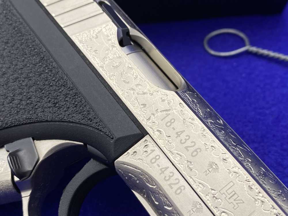 1997 Heckler & Koch HK P7K3 9k Nickel *MASTERFUL GERMAN OAK LEAF ENGRAVING*-img-21