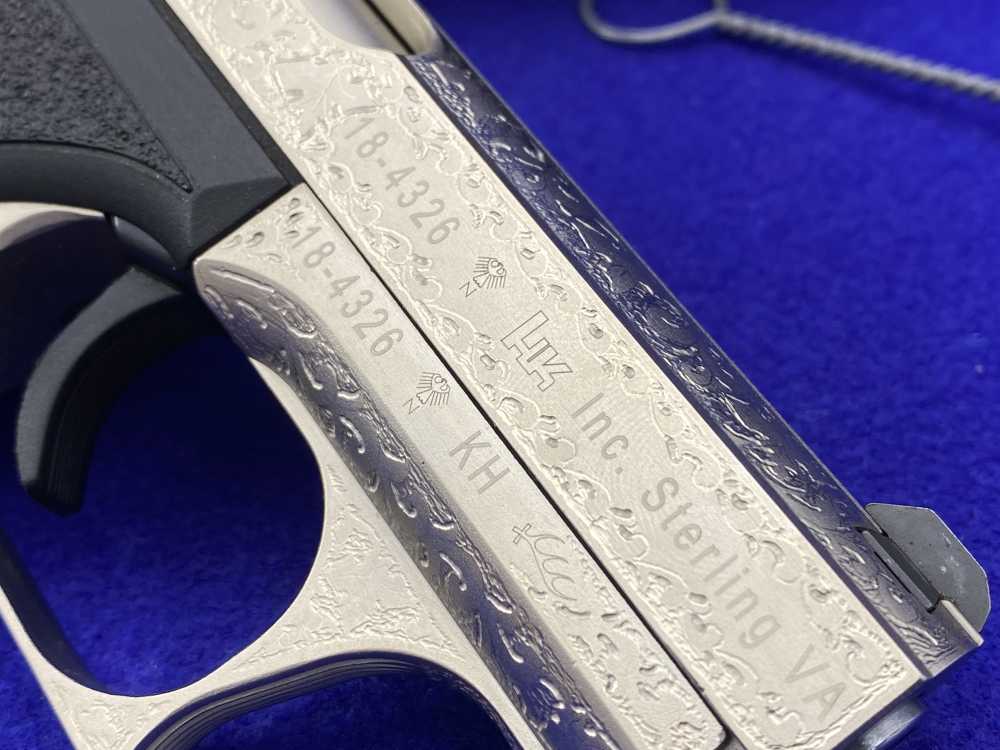 1997 Heckler & Koch HK P7K3 9k Nickel *MASTERFUL GERMAN OAK LEAF ENGRAVING*-img-22