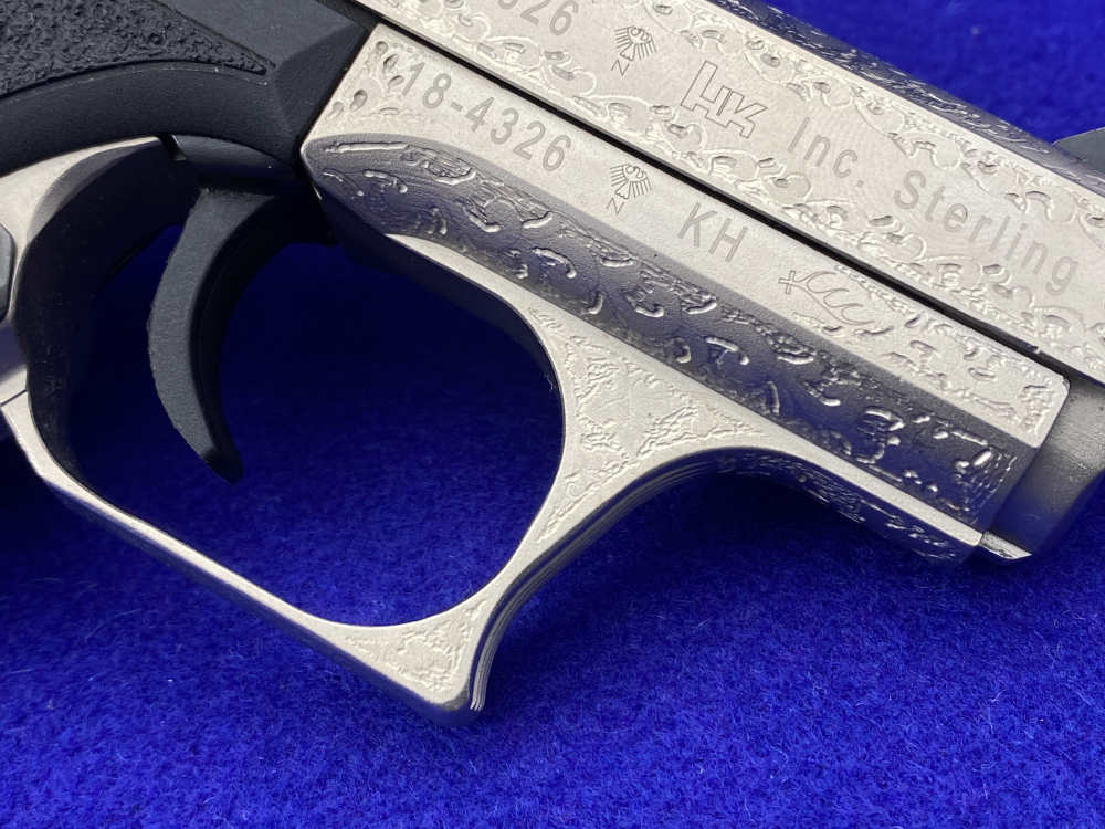 1997 Heckler & Koch HK P7K3 9k Nickel *MASTERFUL GERMAN OAK LEAF ENGRAVING*-img-24
