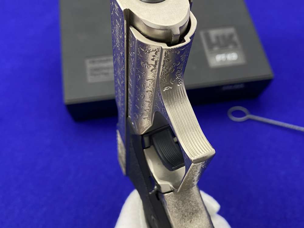 1997 Heckler & Koch HK P7K3 9k Nickel *MASTERFUL GERMAN OAK LEAF ENGRAVING*-img-39