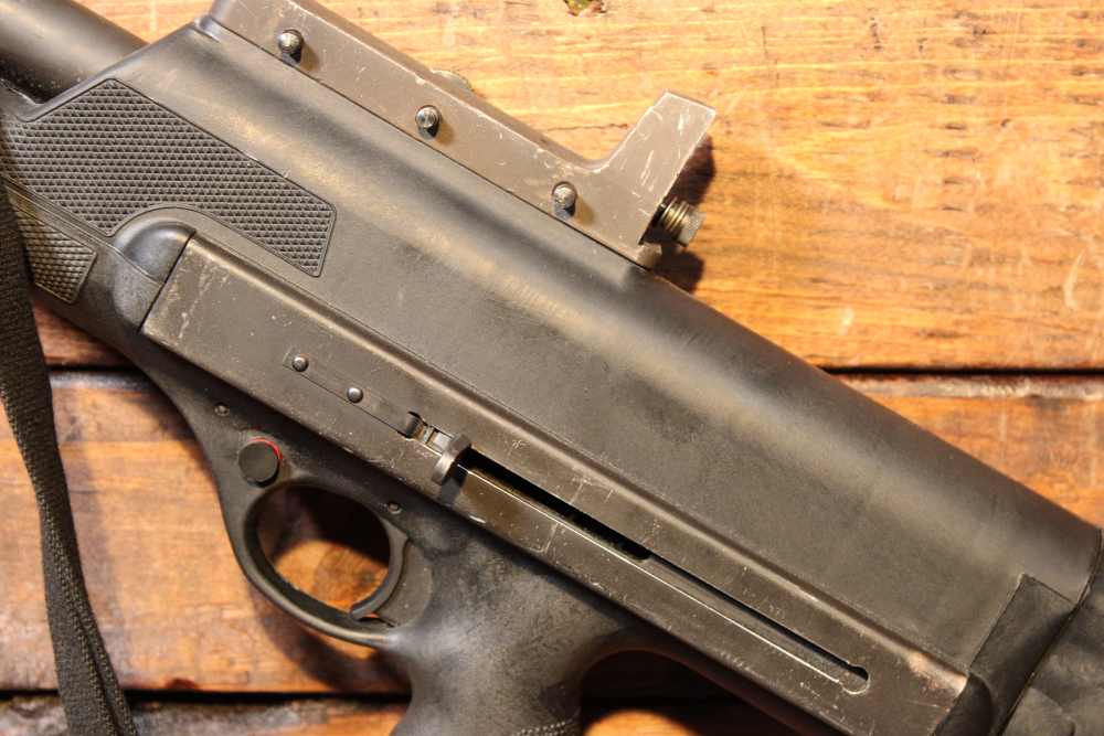 1975 High Standard Model Ten Series B Police Shotgun 12 ga 18" bbl Bullpup-img-10