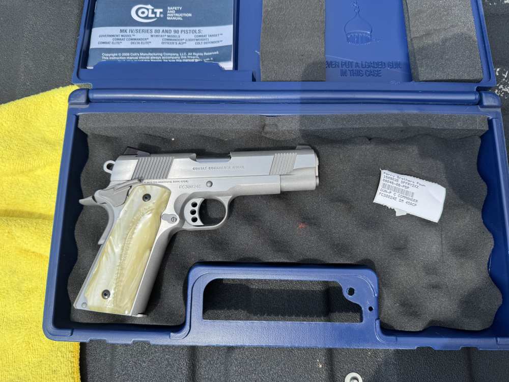 COLT 1911 COMBAT COMMANDER 45ACP SS 4.25" BARREL 80 SERIES ORIGINAL BOX-img-0