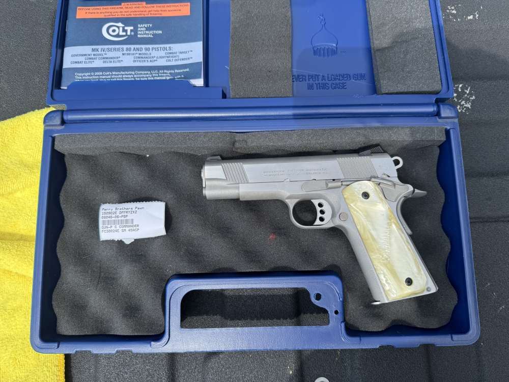 COLT 1911 COMBAT COMMANDER 45ACP SS 4.25" BARREL 80 SERIES ORIGINAL BOX-img-1