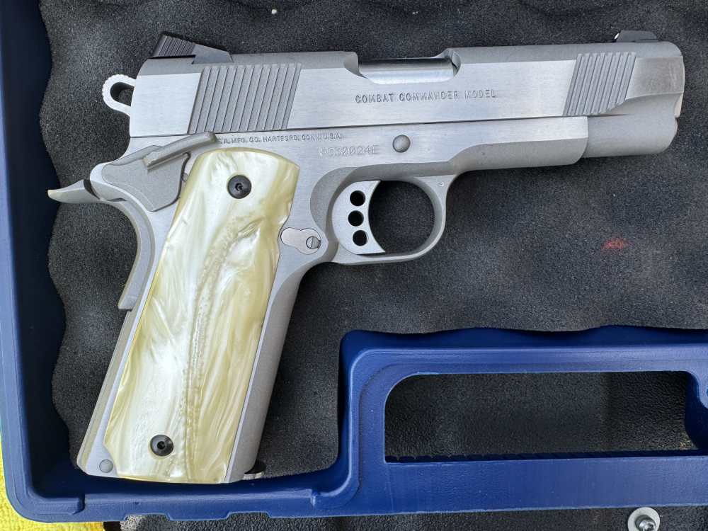 COLT 1911 COMBAT COMMANDER 45ACP SS 4.25" BARREL 80 SERIES ORIGINAL BOX-img-7
