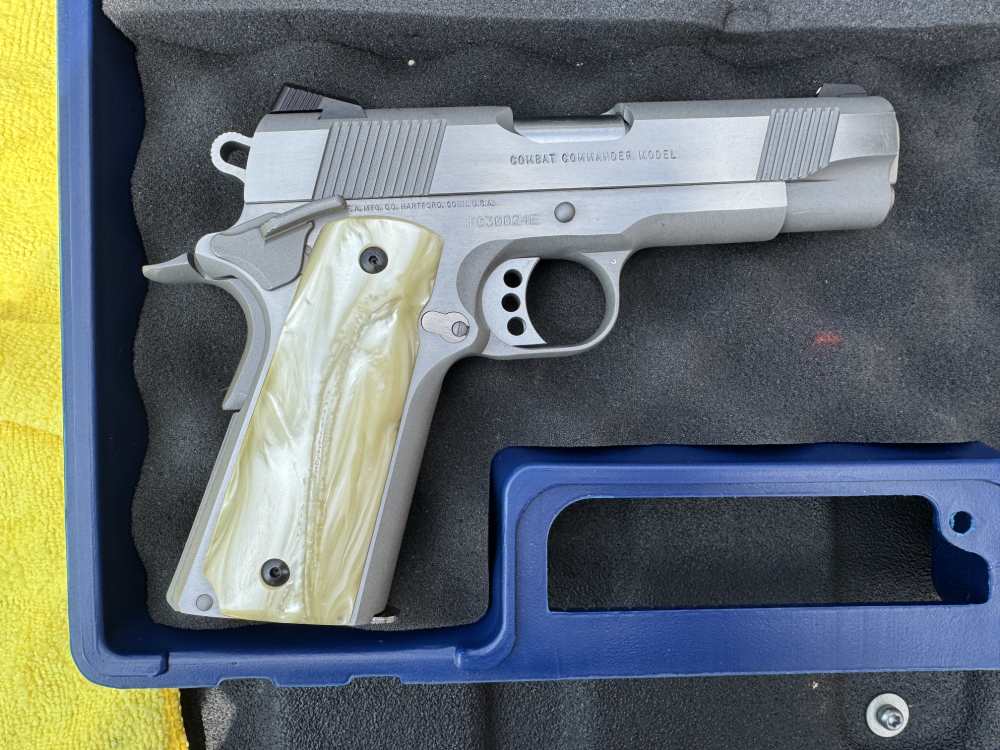 COLT 1911 COMBAT COMMANDER 45ACP SS 4.25" BARREL 80 SERIES ORIGINAL BOX-img-6